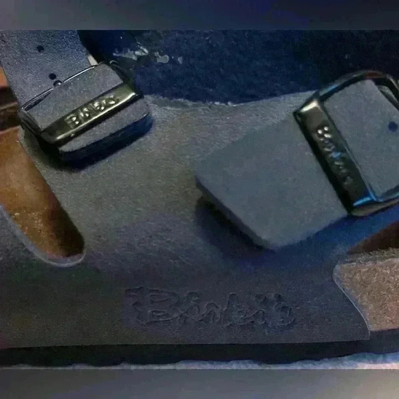 BIRKENSTOCK Birki’s Ellice SH10 blue/gray 3 strap sandals; size 39 / 8-8.5 - Picture 4 of 6